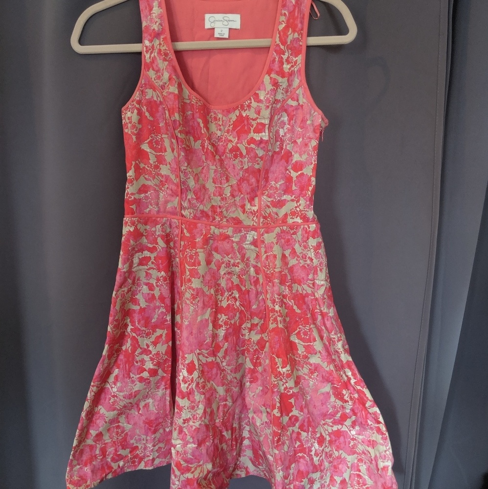 Jessica Simpson Pretty Pink Floral Party Dress